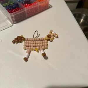 Beaded horse Keychain